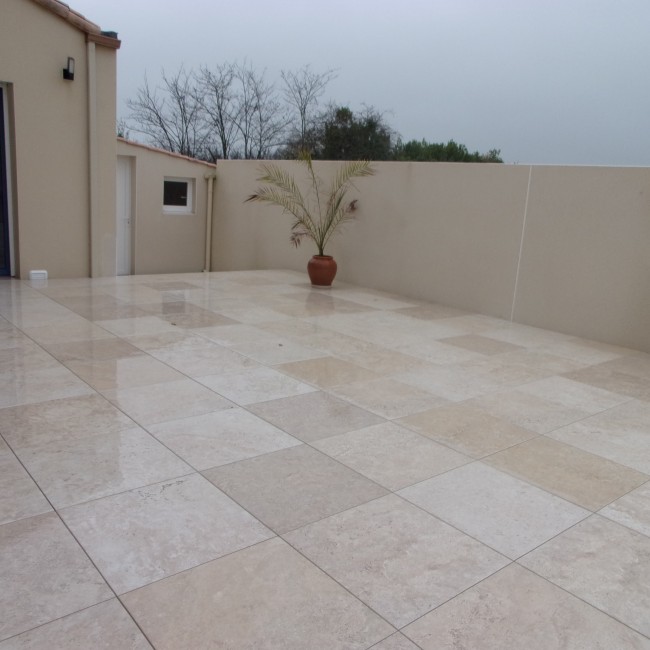 Terrasse en dalle